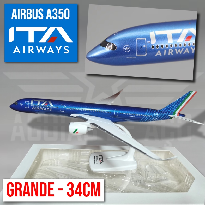 ITAエアウェイズ　エアバスA350 1/200 AIRBUS A350 - ITA AIRWAYS (1:200 - GRANDE / 32CM) - Loja Águias de Aço