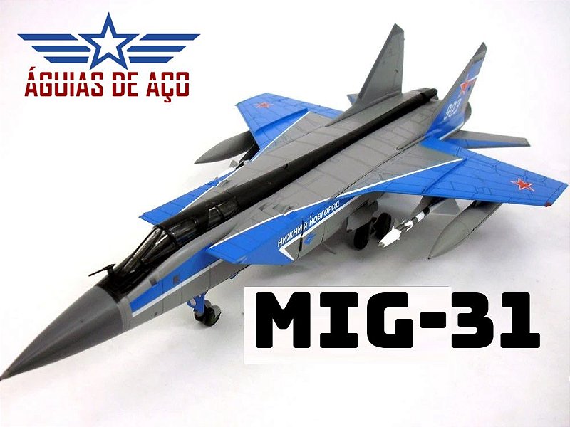 ホビーマスター　MIG-31 Foxhound 1/72 MiG-31 Foxhound 1:72 (GRANDE - 32cm) - Produto Raro! - Loja Águias