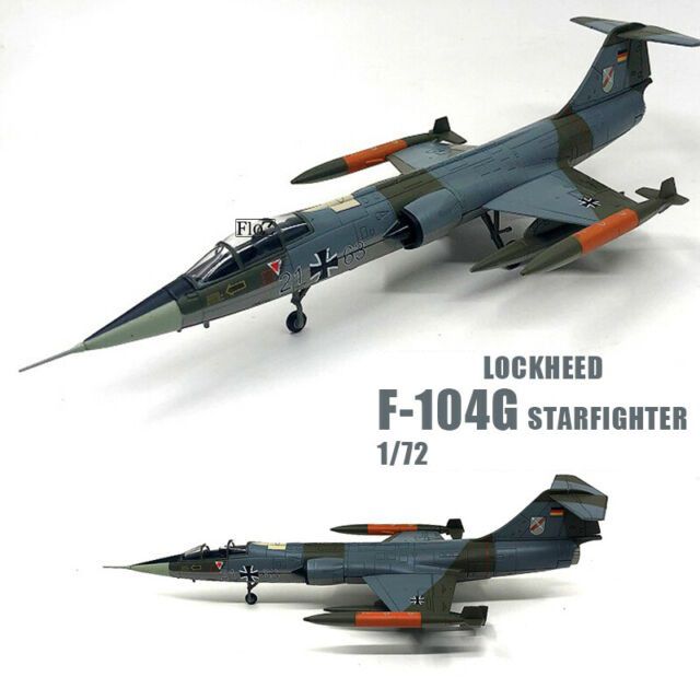 F-104 Starfighter - METAL 1:72 (25cm) - Com opções de trem de