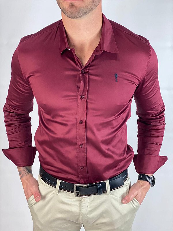 camisa social zip off