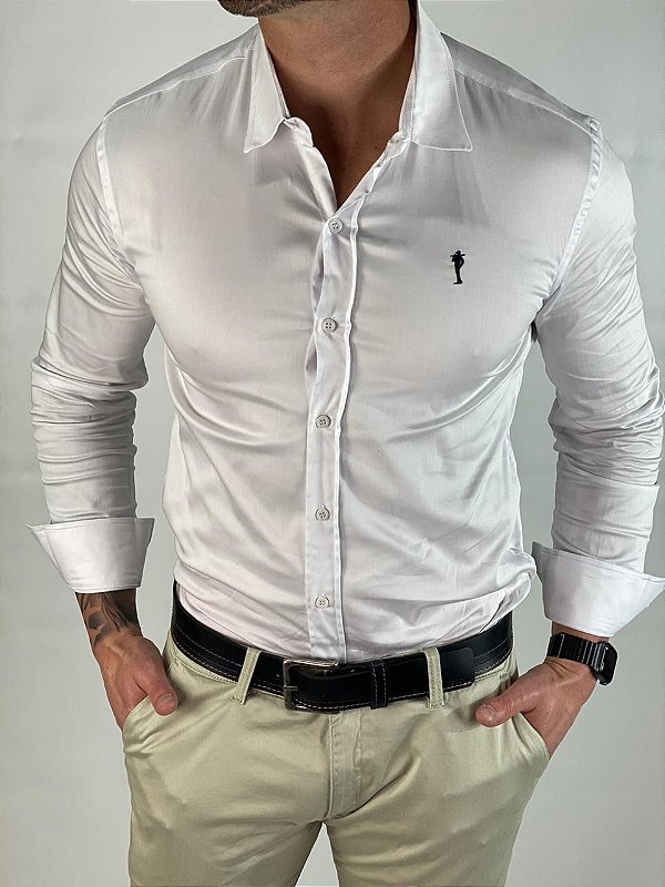 camisa social zip off