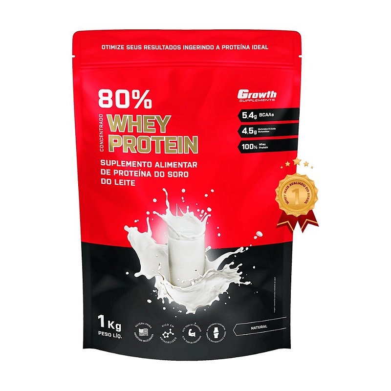 Whey Protein Concentrado Growth Supplements Kg Curitiba Nutrition