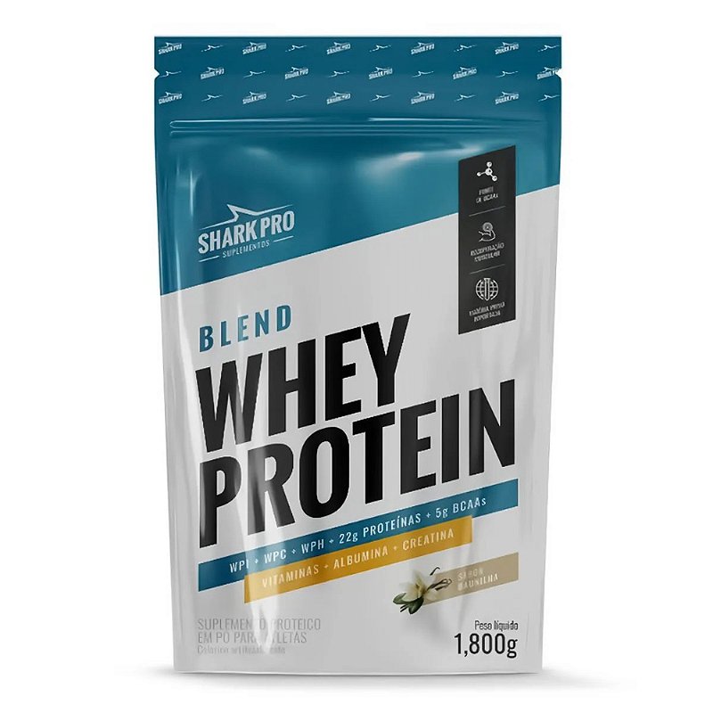BLEND WHEY PROTEIN SHARK PRO 1,8KG Curitiba Nutrition Suplementos