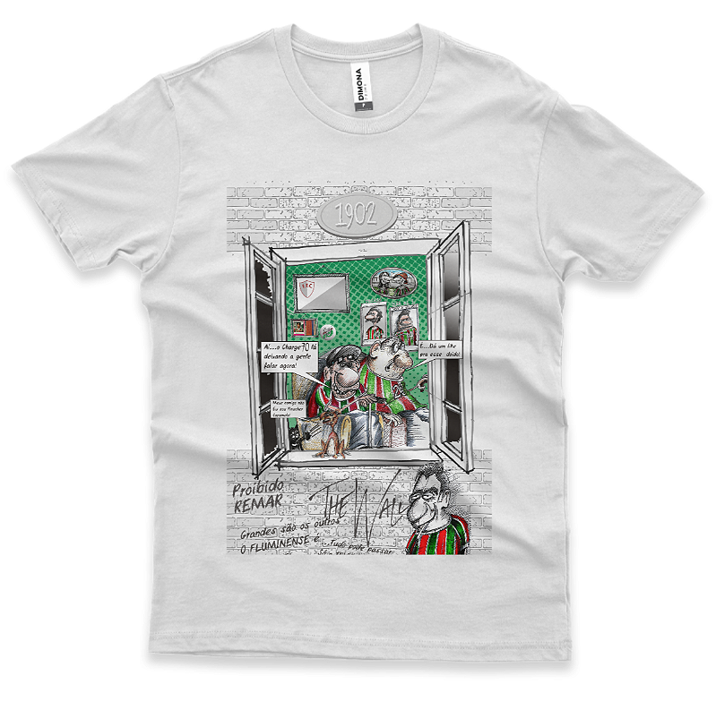 Camiseta Classic - Janela tricolor - Fem/Masc