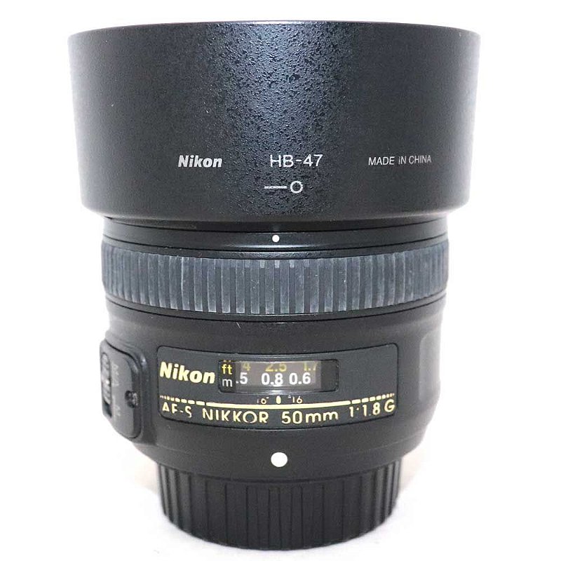 ニコン Nikon AF-S NIKKOR 50mm f/1.8G 美品 Lente Nikon NIKKOR AF-S 50mm f/1.8G com Parasol Usada - Foto DHM