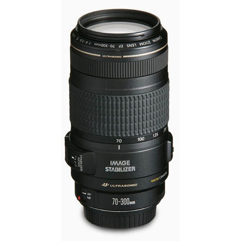 Lente Canon EF 70-300mm f/4-5.6 IS USM - Foto DHM - Tripés, Bolsas
