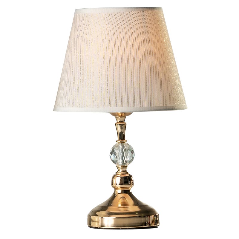 Abajur de Mesa Techled 35cm Luxuoso Dourado com Interruptor On/Off Bivolt