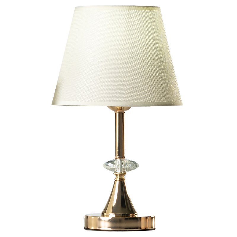 Abajur de Mesa Techled Rose Gold 37cm com Cúpula Interruptor On/Off Bivolt 127/220V