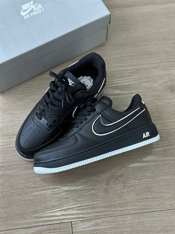 Nike Air Force 1 ブラック　24.5㎝ AIR FORCE 1 BLACK WHITE - WC SHOES