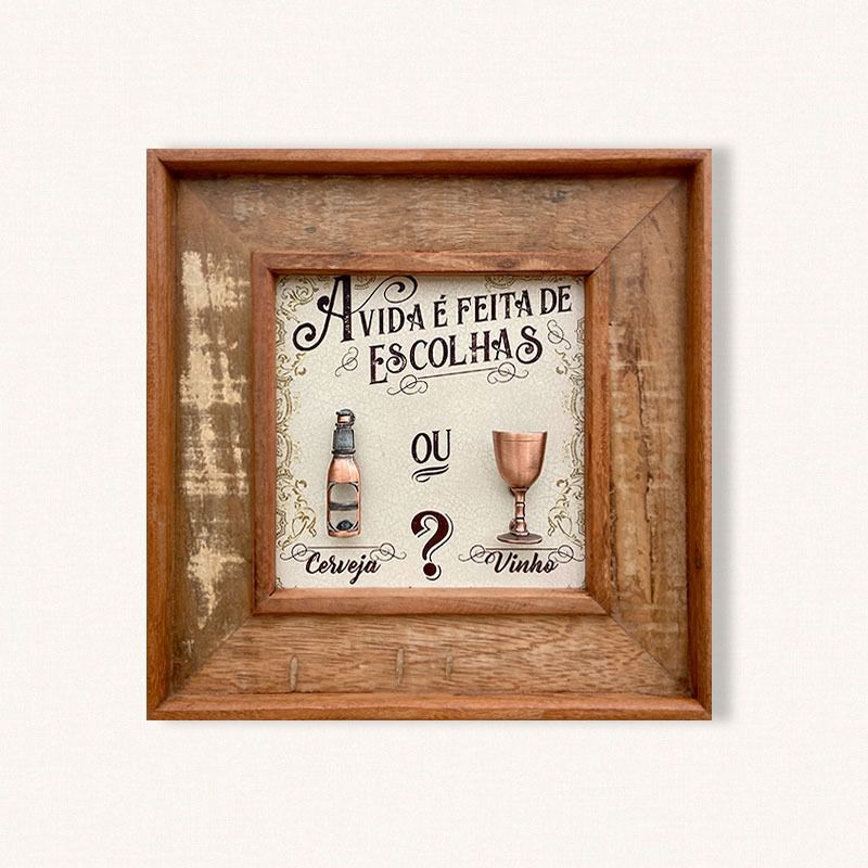 ESCOLHAS CERVEJA OU VINHO