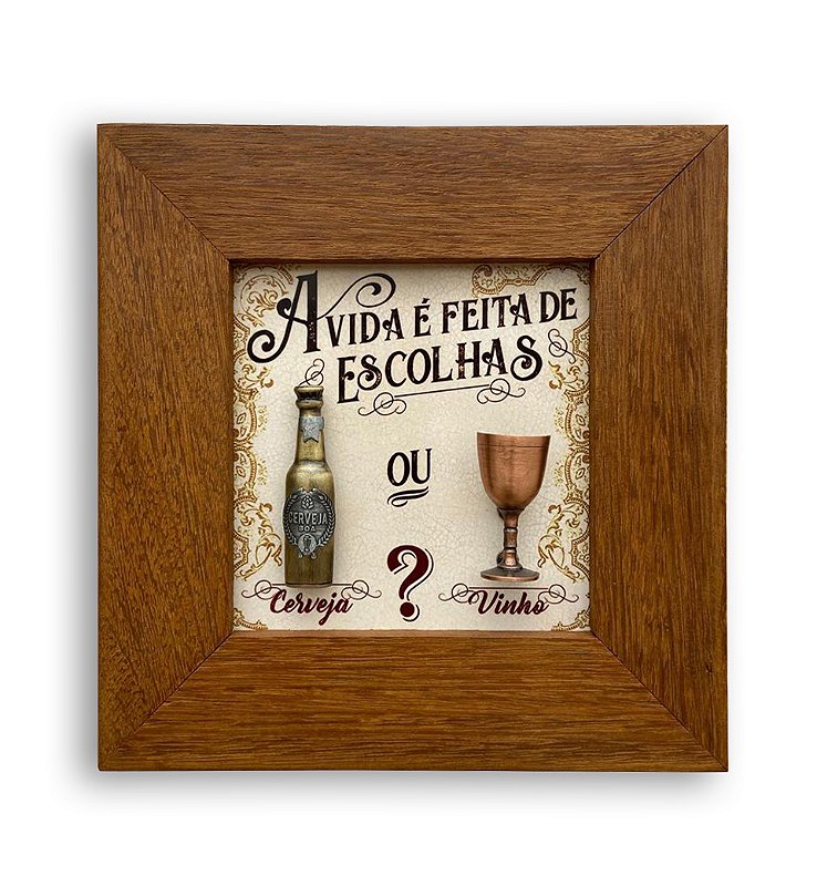 ESCOLHAS CERVEJA OU VINHO