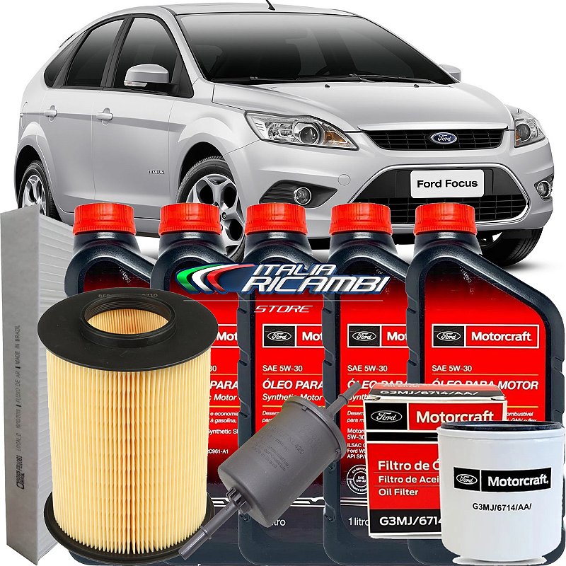 Kit Troca De Oleo Revisão 5w30 100% Sintetico - Ford Focus 2.0 16v Fle -  Peças Automotivas, Casa e Garagem - Itália Ricambi