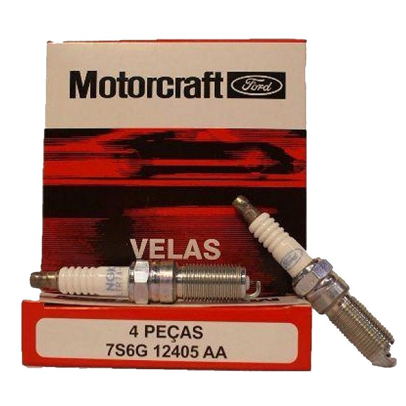 Jogo de velas Motorcraft 7S6G12405AA para Zetec Rocam e Sigma