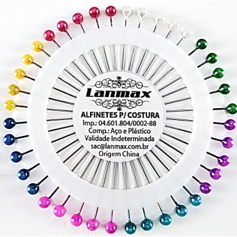 Alfinete Colorido Ac Lanmax Tem De Tudo Aviamentos