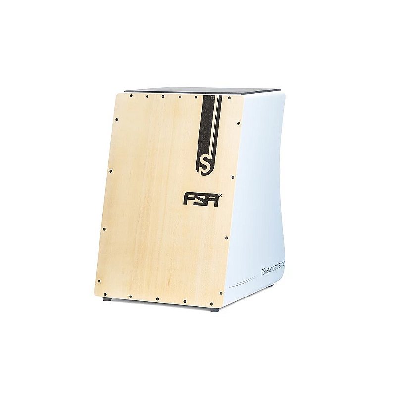Cajon Elétrico Fsa Standard Fs 2502 Branco Guitar Music Shop