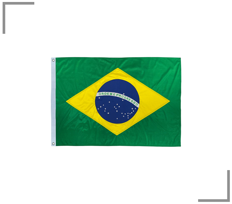 BANDEIRA DO BRASIL PEQUENA - Miami Náutica