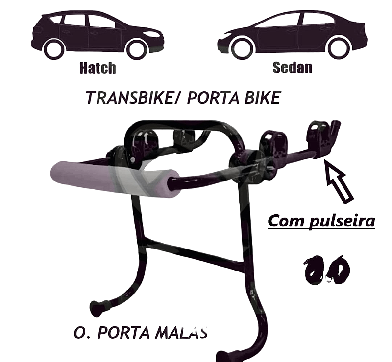 Transbike porta malas - www.capitalvaridades.com.br