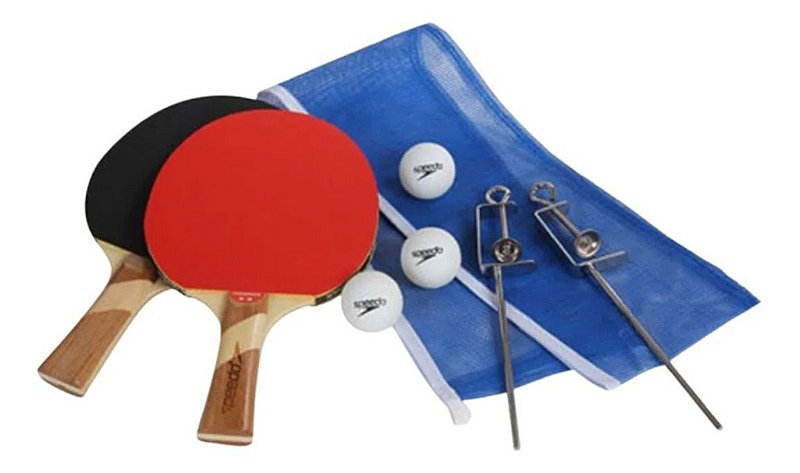 Kit Ping-Pong 2 Raquetes + 3 Bolinhas Bel