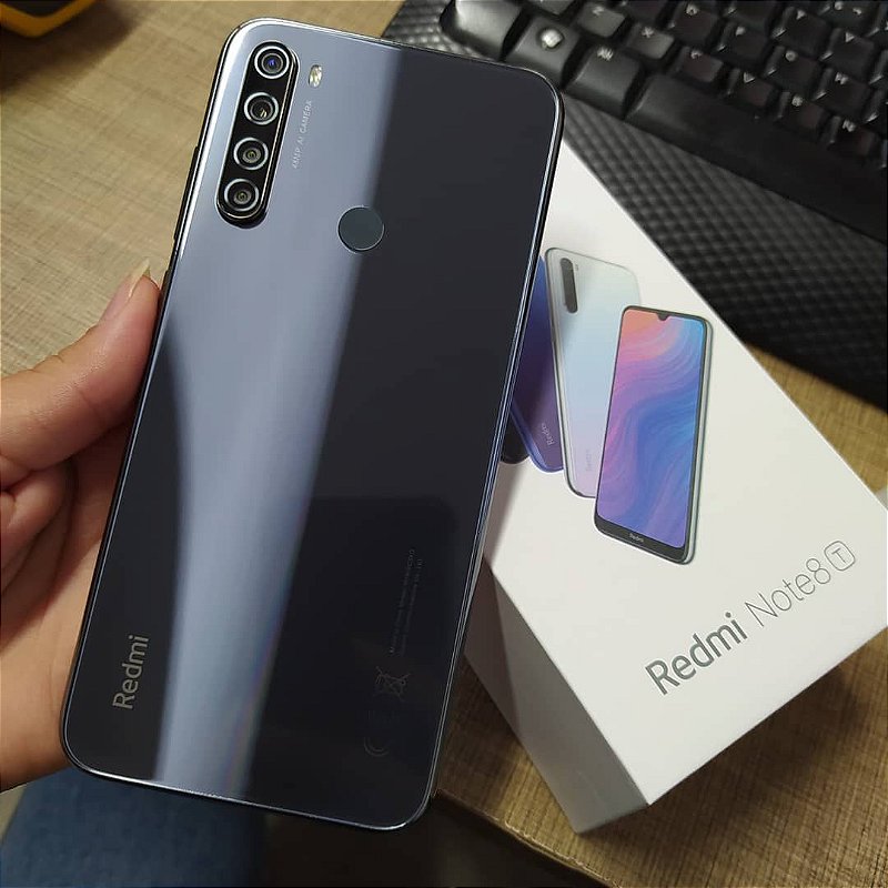 Celular Xiaomi Redmi Note 8 T 64gb, 4gb, Cores (Branco e Cinza) - Techmi