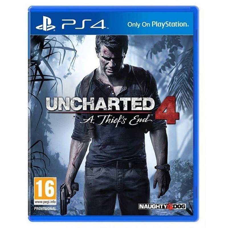 Mídia Física Jogo Uncharted 4: A Thief's End Ps4 Original - GAMES