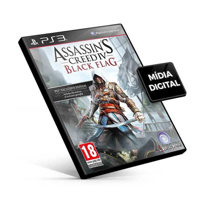 Assassins Creed Iv Black Flag Dublado - Jogos Ps3 Psn
