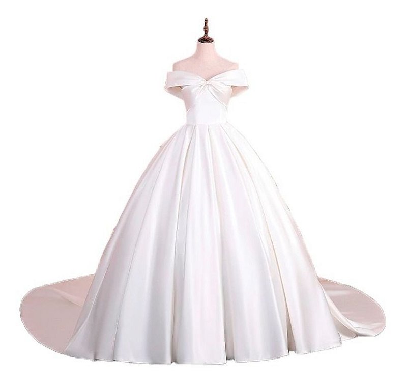 Vestido De Noiva Com Cauda Modelo Princesa Armado + Anágua - Loja Moda  Sunset - o melhor da Moda Feminina.
