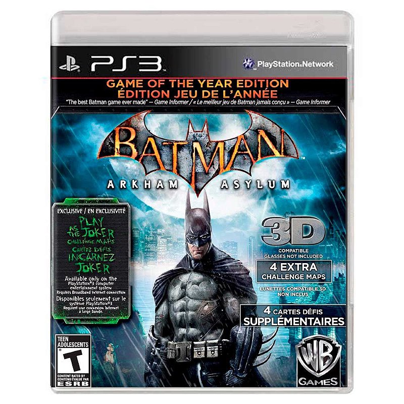 Jogo Batman: Arkham Asylum (Usado) - PS3 - Shock Games