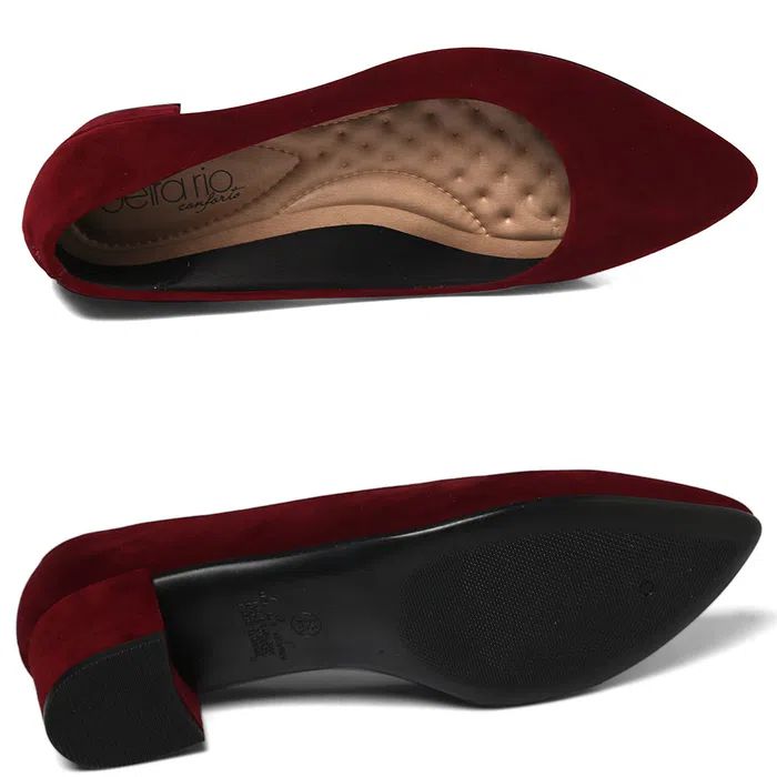 sapato beira rio vinho