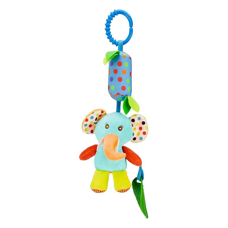 BRINQUEDO PARA CARRINHO DE BEBE UNISSEX PIMPOLHO AZUL/ELEFANTE ...