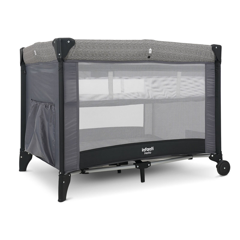 BERCO HELLO INFANTI CINZA RISCA - Anjinhos Baby Store