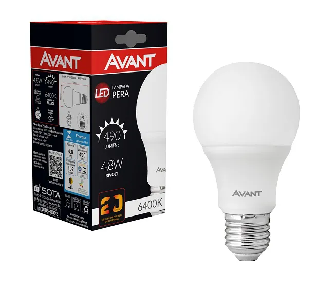 lampada led br 4,8w avant - Zzat Full Lar e Construção
