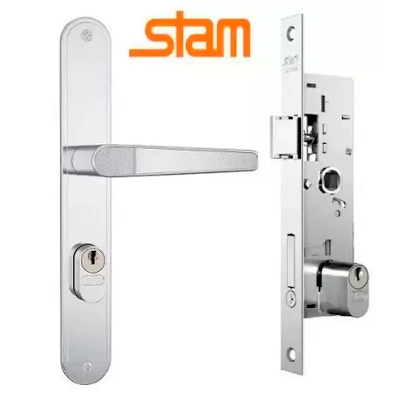 Fechadura Externa Inox 601-602/03 Stam - Zzat Full Lar e Construção