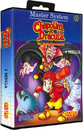 Chapolim x Drácula - capa Master System TecToy