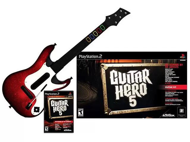 Guitar Hero 5 Guitar Bundle PS2 - Fenix GZ - 16 anos no mercado!