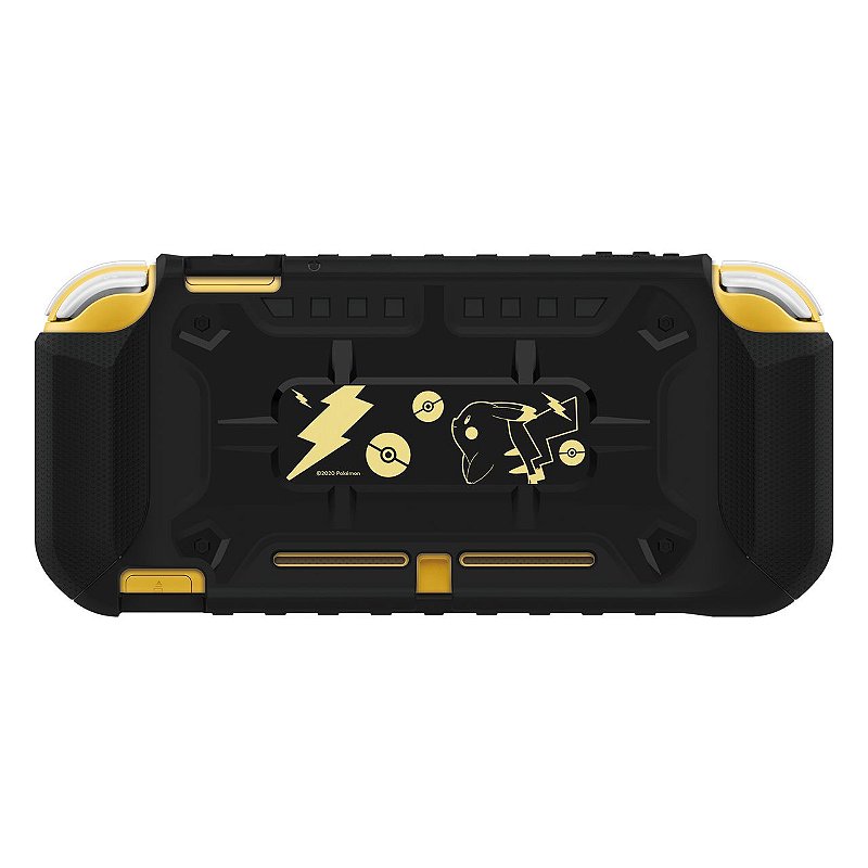 Nintendo Switch Lite Pikachuデザイン Case para Nintendo Switch Lite Pikachu Preta e Dourada