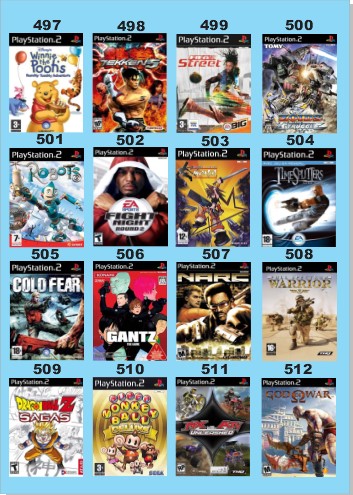 Catálogo Jogos Playstation 2 (Ps2) - 497 à 512 - Fenix GZ - 19