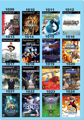 【美品】PS2 Catálogo Jogos Playstation 2 (Ps2) - 1009 à 1024 - Fenix GZ - 19