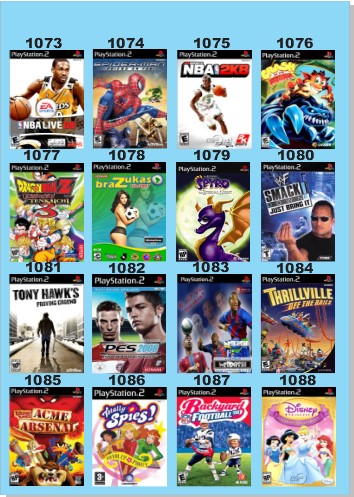 プレステ2 Catálogo Jogos Playstation 2 (Ps2) - 1073 à 1088 - Fenix GZ - 19