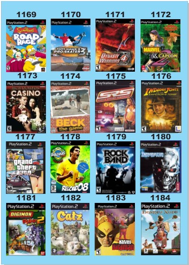 Catálogo Jogos Playstation 2 (Ps2) - 1169 à 1184 - Fenix GZ - 19