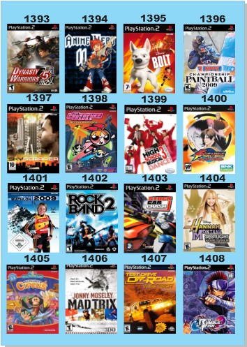 Catálogo Jogos Playstation 2 (Ps2) - 1393 à 1408 - Fenix GZ - 19
