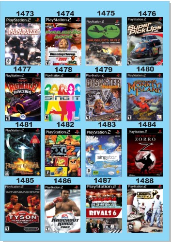 Catálogo Jogos Playstation 2 (Ps2) - 1473 à 1488 - Fenix GZ - 19
