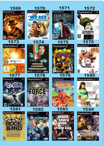 Catálogo Jogos Playstation 2 (Ps2) - 1569 à 1584 - Fenix GZ - 19