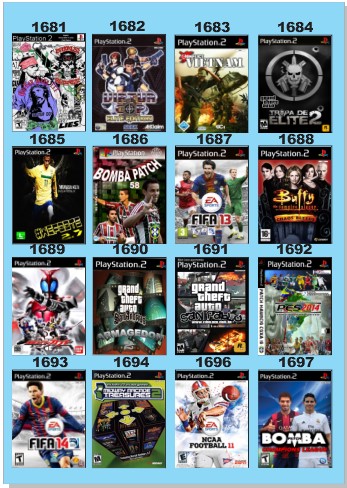 Catálogo Jogos Playstation 2 (Ps2) - 1681 à 1697 - Fenix GZ - 18