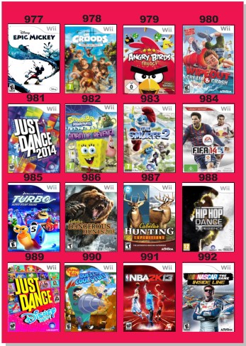 Catálogo Jogos Nintendo Wii - 977 à 1008 - Fenix GZ - 19 anos no