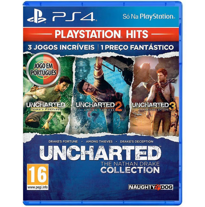 Mídia Física Jogo Uncharted The Nathan Drake Collection Ps4 - GAMES &  ELETRONICOS