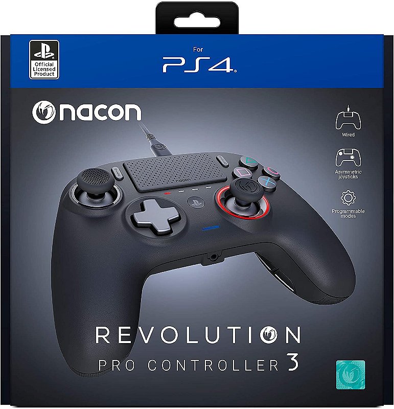 Controle Revolution Pro 3 PS4 PC Nacon Fenix GZ 18 anos no mercado