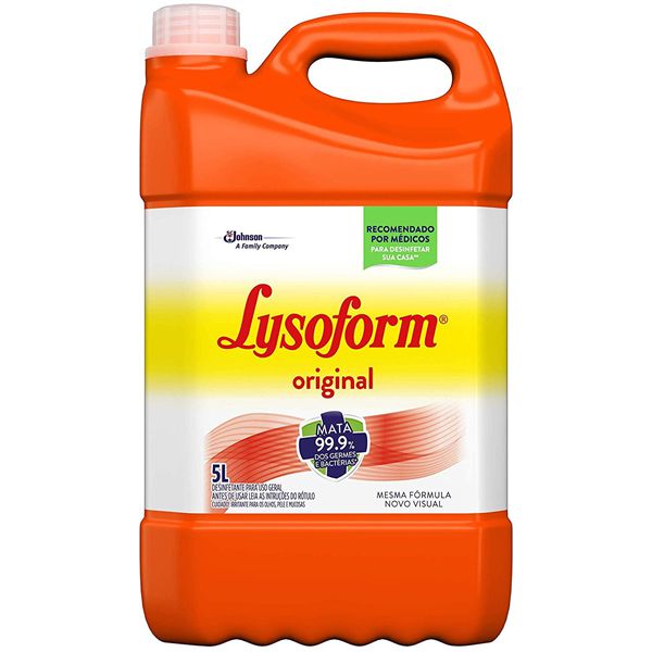 LYSOFORM BRUTO ORIGINAL 5L - Casa Limpa Produtos de Limpeza