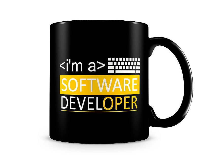 Caneca I'm a Software Developer Black - Artgeek - Loja Nerd de ...