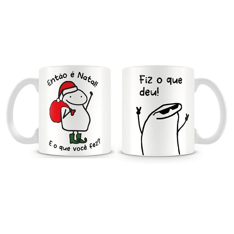 Caneca meme boneco palito flork desculpe mas o errado e voce