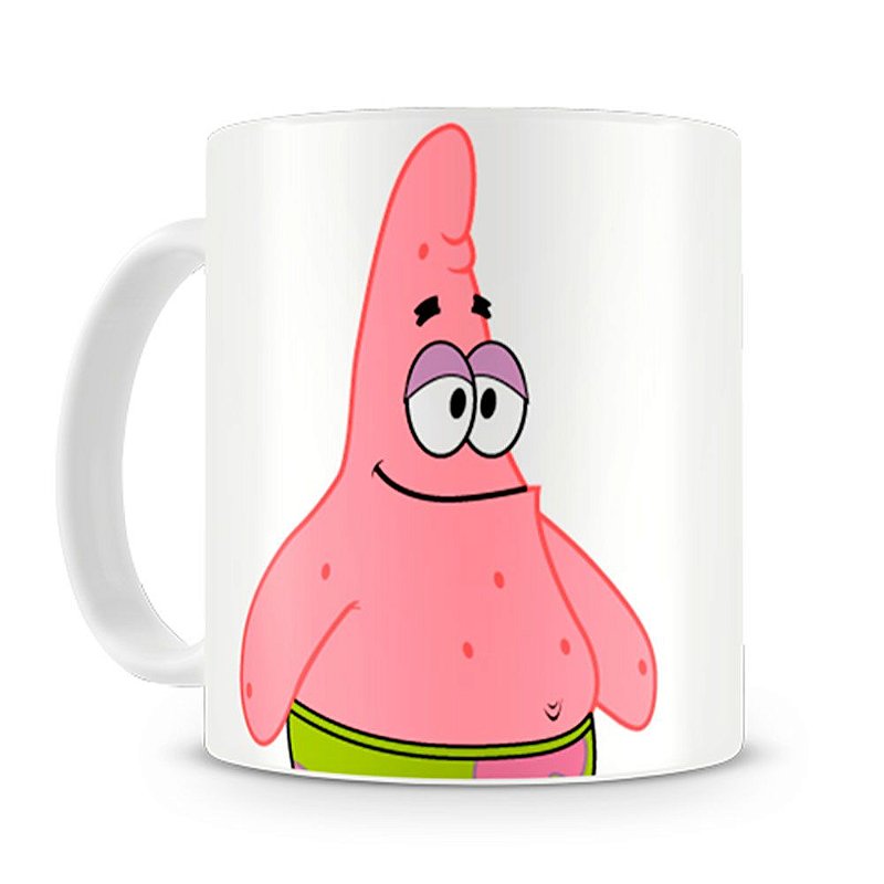Caneca mini tina Patrick Bob Esponja 100ml rosa, FANLAB👏 Descubra a